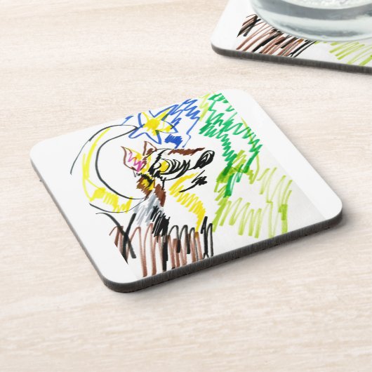 Wolf-Linie Herbst Getränkeuntersetzer (Linke Seite)