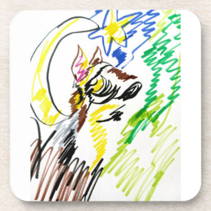 Wolf-Linie Herbst Getränkeuntersetzer