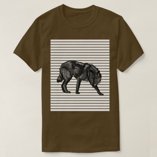 Wolf-Linien T-Shirt (Design vorne)