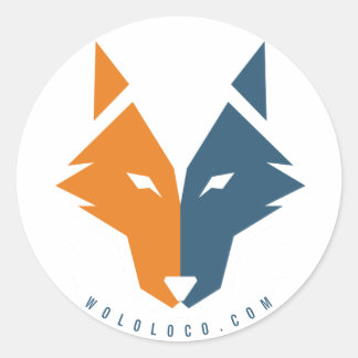 Wolf Loescher - Rundaufkleber Runder Aufkleber