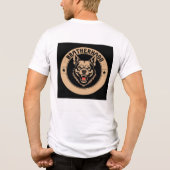 Wolf-Logo-Emblem als Vertretung der Bruderschaft Tri-Blend Shirt (Rückseite)