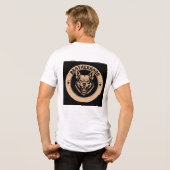 Wolf-Logo-Emblem als Vertretung der Bruderschaft Tri-Blend Shirt (Rückseite voll)