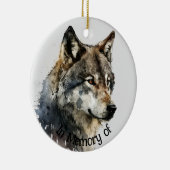 Wolf Logo Wolves Nature Custom Business Card Keramik Ornament (Rechts)