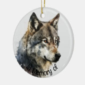 Wolf Logo Wolves Nature Custom Business Card Keramik Ornament (Links)