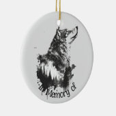 Wolf Logo Wolves Nature Custom Business Card Keramik Ornament (Rechts)