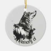 Wolf Logo Wolves Nature Custom Business Card Keramik Ornament (Vorne)