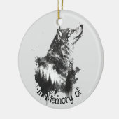 Wolf Logo Wolves Nature Custom Business Card Keramik Ornament (Links)