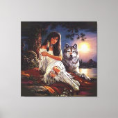 Wolf Look Leinwanddruck (Vorderseite)