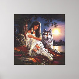 Wolf Look Leinwanddruck