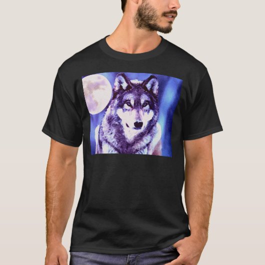 Wolf Look - Lonely Wolf T-Shirt (Vorderseite)
