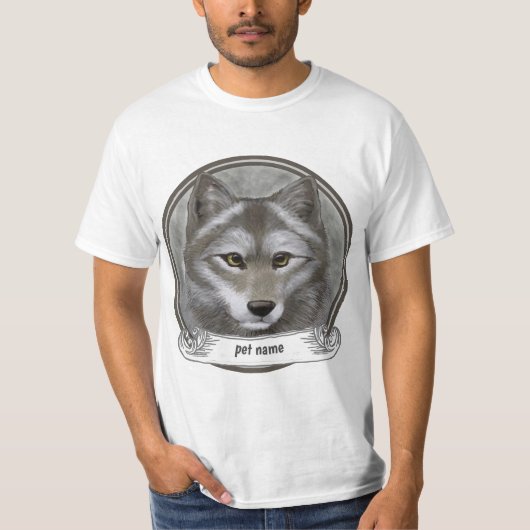 Wolf Love Memory-Ornament T-Shirt (Vorderseite)