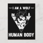 Wolf Lover Forest Animal Postkarte (Vorderseite)