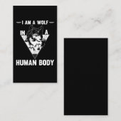 Wolf Lover Forest Animal Visitenkarte (Vorne/Hinten)