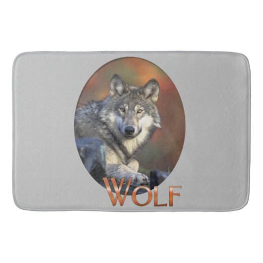 Wolf Lovers Badematte (Vorderseite)
