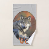 Wolf Lovers Badhandtuch Set (Handtuch)