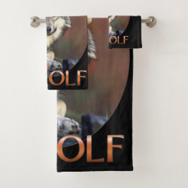 Wolf Lovers Badhandtuch Set