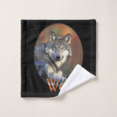 Wolf Lovers Badhandtuch Set (Waschlappen)