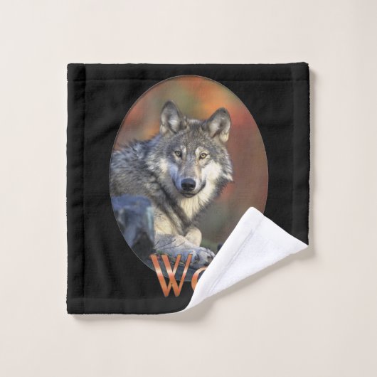 Wolf Lovers Badhandtuch Set (Waschlappen)