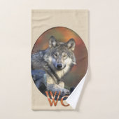Wolf Lovers Badhandtuch Set (Handtuch)