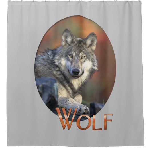 Wolf Lovers Duschvorhang (Vorderseite)