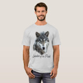Wolf Lover's Leader of the Pack T-Shirt (Vorne ganz)