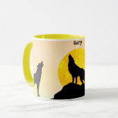 Wolf Lovers Tasse (Vorderseite Links)