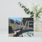 Wolf LOVEworks Sign Postkarte (Stehend Vorderseite)