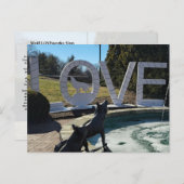 Wolf LOVEworks Sign Postkarte (Vorne/Hinten)