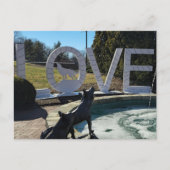 Wolf LOVEworks Sign Postkarte (Vorderseite)