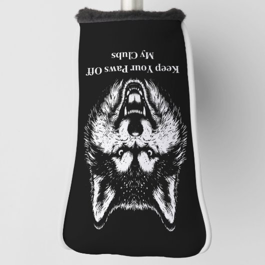  wolf Loving Dad Golf Head Cover Headcover (Rotieren 90)