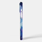 Wolf Magie Blau Case-Mate iPhone Hülle (Rückseite / Links)