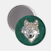 Wolf Magnet (Vorderseite/Rückseite)