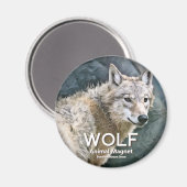 Wolf Magnet (Vorderseite/Rückseite)