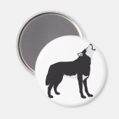 wolf magnet (Vorderseite/Rückseite)