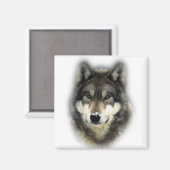 Wolf Magnet (Vorderseite/Rückseite)