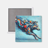 Wolf Magnet (Vorderseite/Rückseite)