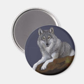 Wolf Magnet (Vorderseite/Rückseite)