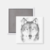 Wolf Magnet (Vorderseite/Rückseite)