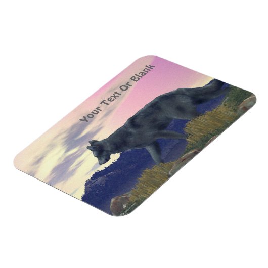 Wolf Magnet (Linke Seite)