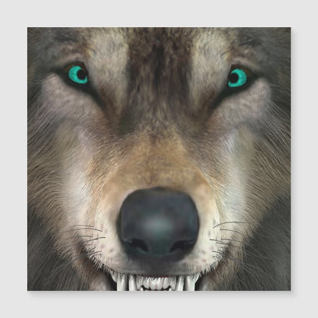 Wolf Magnetkarte (Vorderseite)