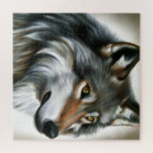 Wolf Malerei Puzzle (Horizontal)