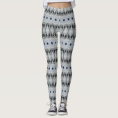 Wolf Mandala Fierce Eyes and Furry Symmetry Leggings (Vorderseite)