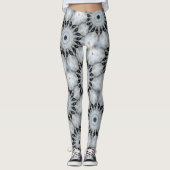 Wolf Mandala Fierce Eyes and Furry Symmetry Leggings (Vorderseite)
