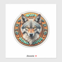 Wolf Mandala für Wolf Lover Wolf Liebe Stickers