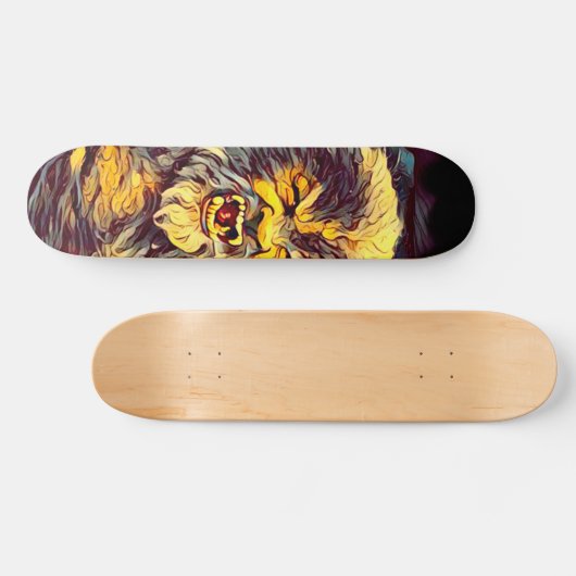 Wolf-Mann-Spritzpistolen-Skateboard Skateboard (Horizontal)