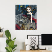 Wolf Manor gotische Vampir Fee Print Poster (Heimbüro)