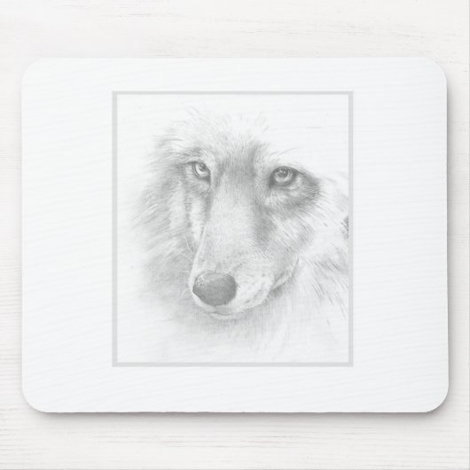 Wolf-Mauspad Mousepad (Vorne)