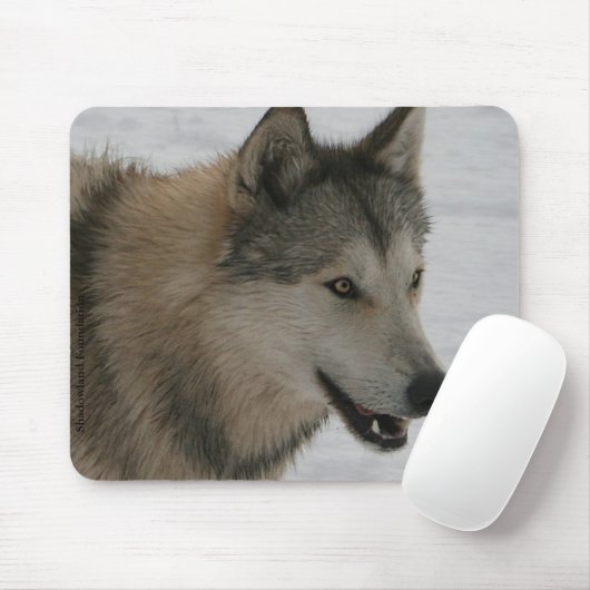 Wolf-Mausunterlage Mousepad (Mit Mouse)