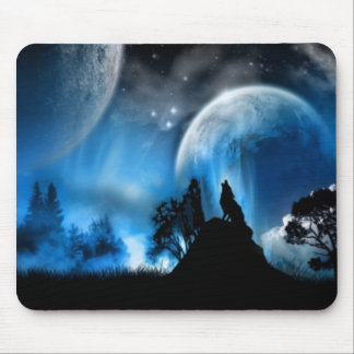 Wolf-Mausunterlage Mousepad