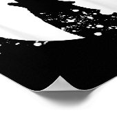 Wolf Men Silhouette Animal Motif Umwelt Poster (Ecke)